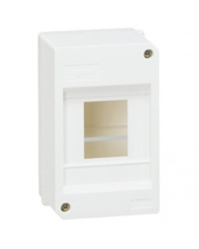 Щиток накладной Mini S 4 модуля белый Legrand 001357 в Хасавюрте Боксы для автоматов Pintop.ru