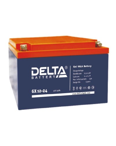 Аккумулятор свинцово-кислотный Delta GX 12-24 в Хасавюрте Электротехническое оборудование Pintop.ru