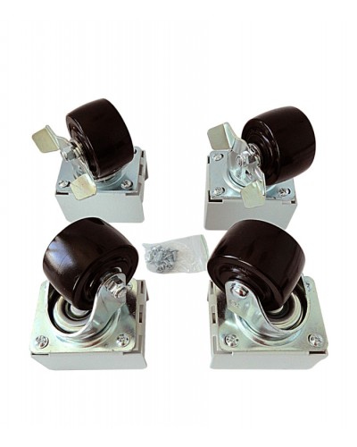 Eurolan Набор роликов 4 шт., до 600 кг, серия S3000 (60A-26-01-31BL) в Хасавюрте Аксессуары для стоек и шкафов Pintop.ru