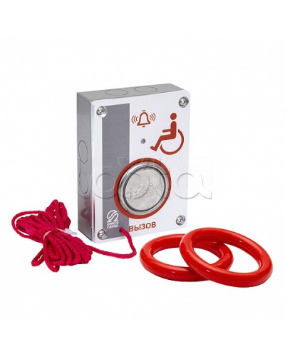 Кнопка ВЫЗОВ Омега Саунд AL-RB (исп.М4) в Хасавюрте Системы оповещения и управления эвакуацией Pintop.ru