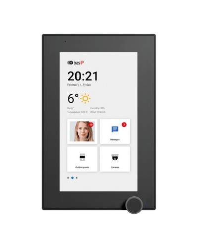 IP-видеодомофон BAS-IP AZ-07L BLACK в Хасавюрте Абонентские IP устройства Pintop.ru