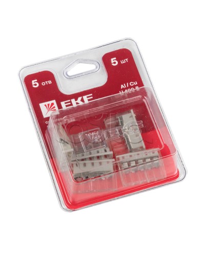 Строит.-монтаж. клемма СМК 2273-245 (с пастой) 5 отверстий 0,5-2.5 мм2 блистер (5шт.) EKF (plc-smk-2273-245b) - Строительно-монтажная клемма СМК 2273-245 (с пастой) 5 отверстий 0,5-2.5 мм2 блистер (5шт.) EKF PROxima в Хасавюрте Клеммные колодки Pintop.r