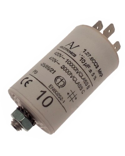 Конденсатор 10 мкФ со сдвоенными выводами и болтом Came 119RIR294 в Хасавюрте Запчасти для шлагбаумов и автоматики Pintop.ru